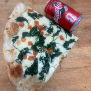 Two Gourmet Pizza Slices & Soda Special Lunch