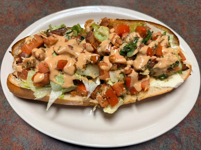 Chicken Cutlet BLT Sandwich.