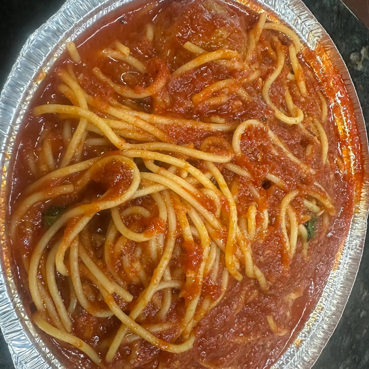Pasta with Marinara Sauce.