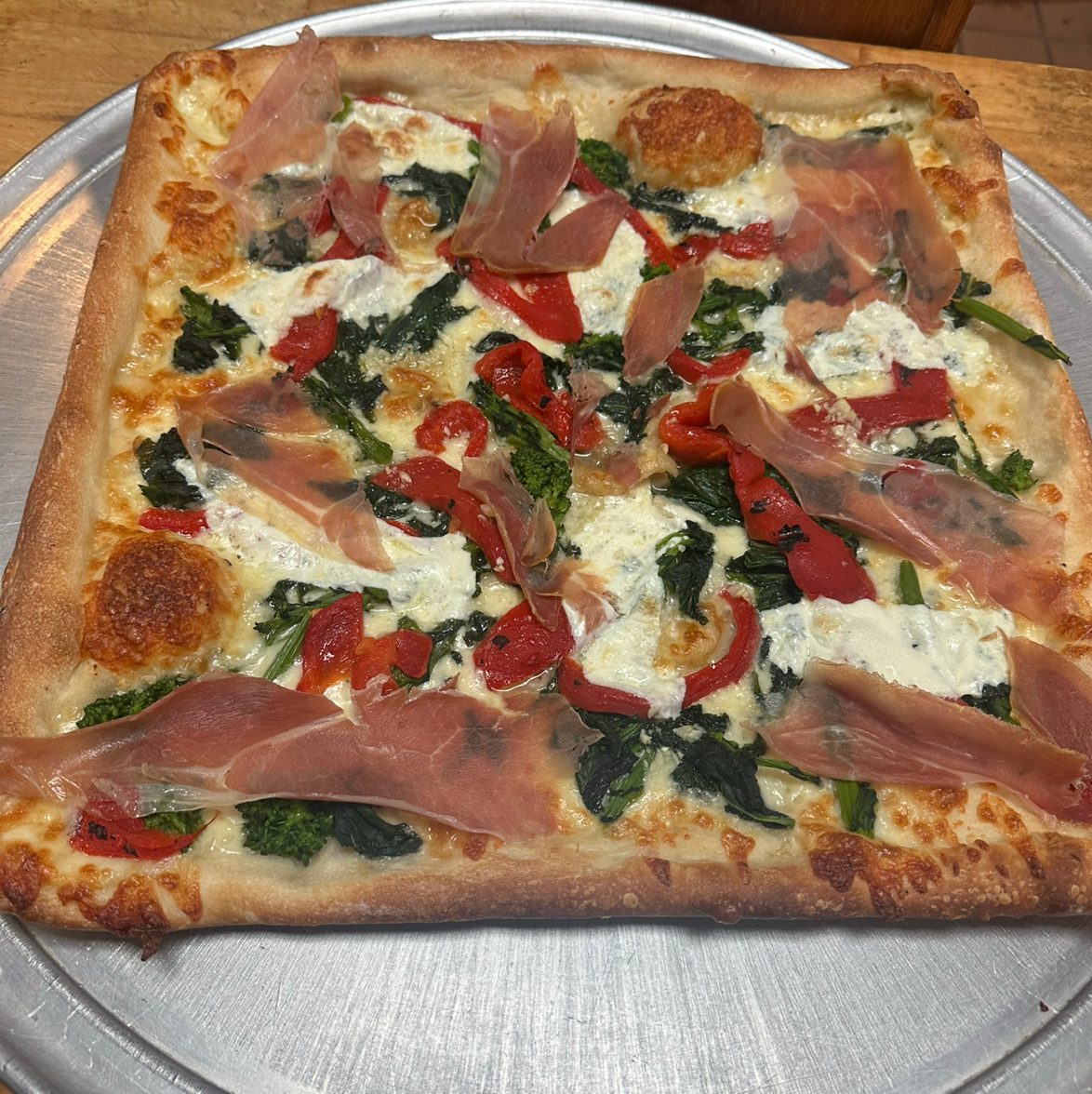 Italian Style Sicilian Pizza.