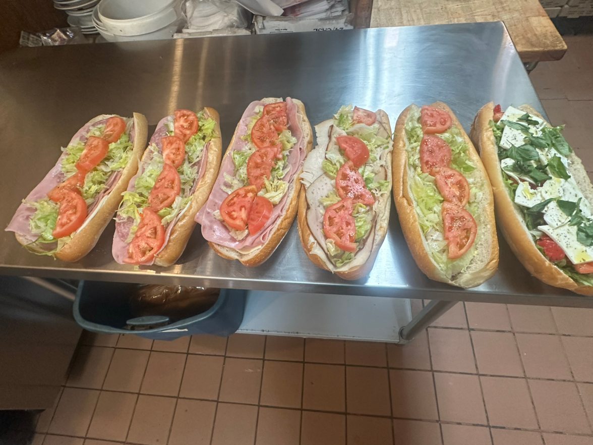 Homemade Roast Beef Hoagie.