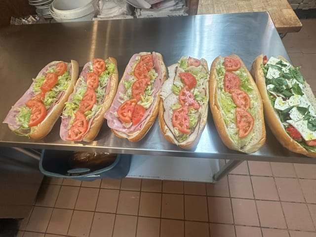 Homemade Roast Beef Hoagie.