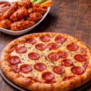 Large Plain Pizza, 10 Wings & 2-Liter Soda Pick Up Special