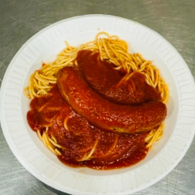 Pasta with Sausage.