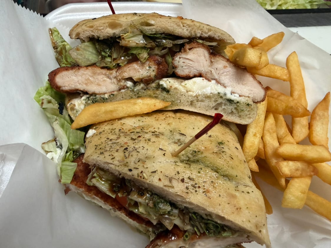 Schiacciata Italian Sandwich.