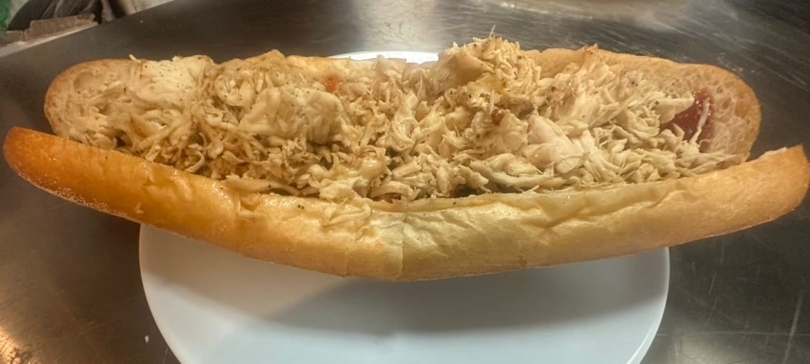 Chicken Cheesesteak Sandwich.