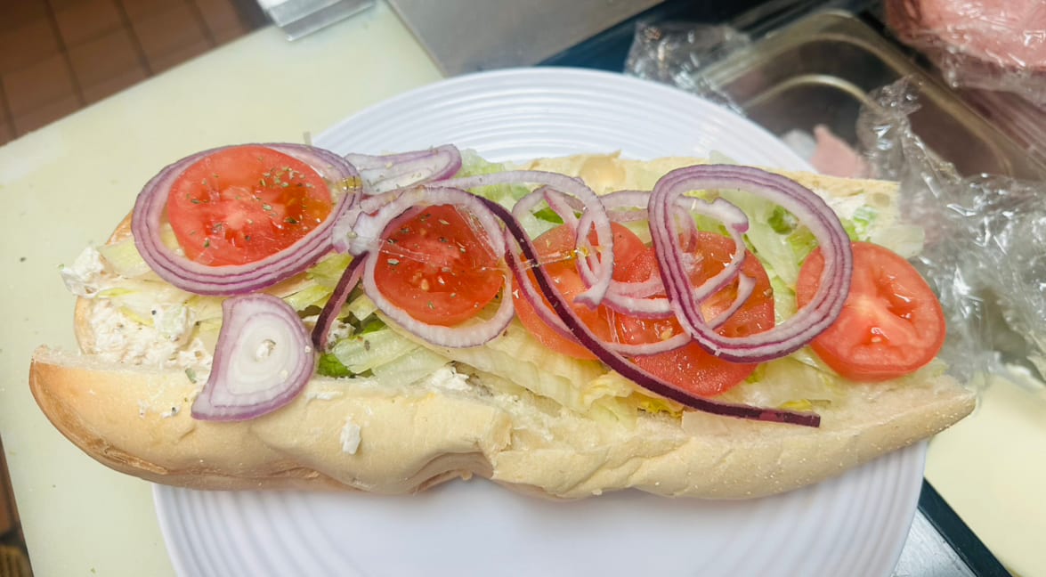 Chicken Salad Hoagie.