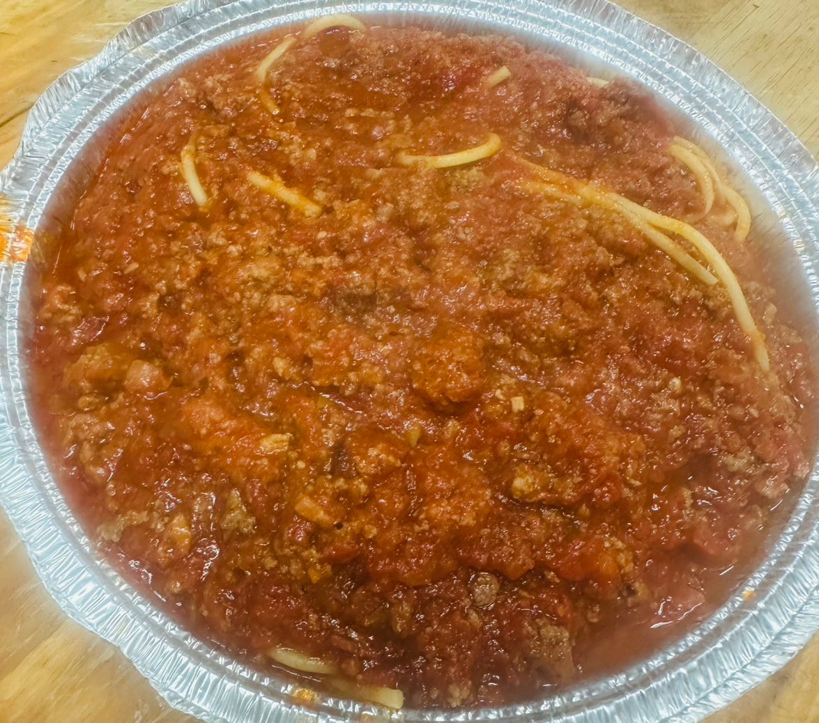 Pasta with Meat Sauce.