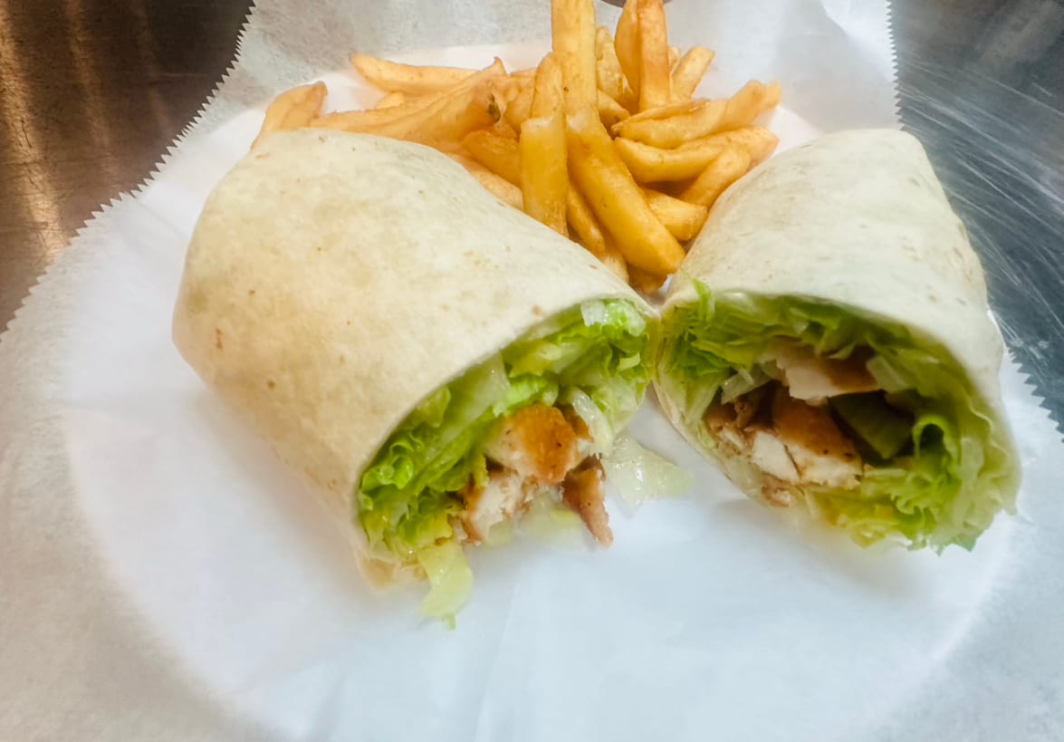 Chicken Caesar Hoagie Wrap.
