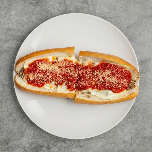 Pizza Steak Sandwich.
