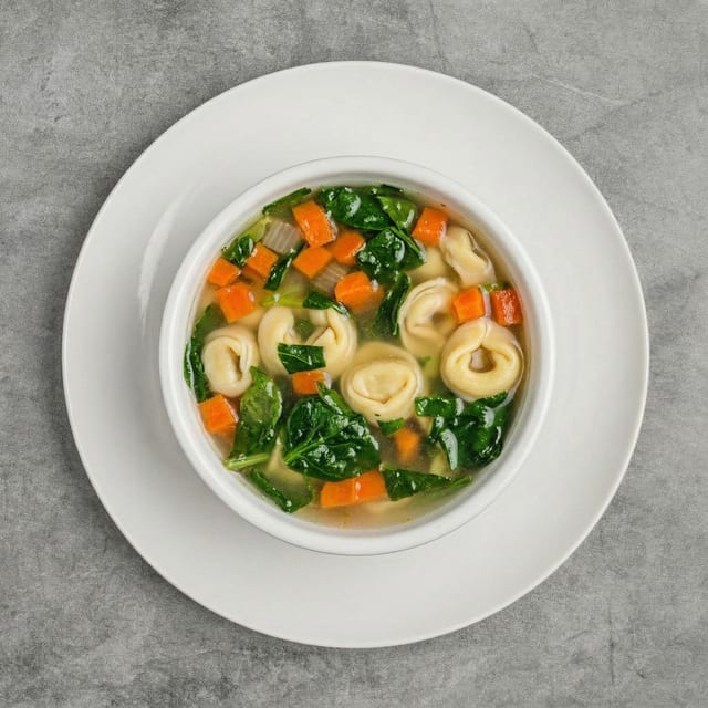 Spinach Tortellini Soup.