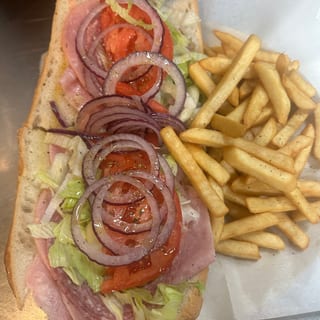 Italian Hoagie, French Fries, & Soda Lunch