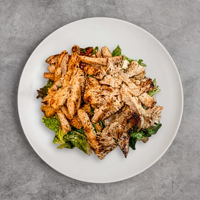 Grilled Chicken Salad & Soda Lunch.
