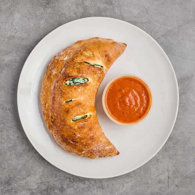 Cheese & Sauce Calzone.